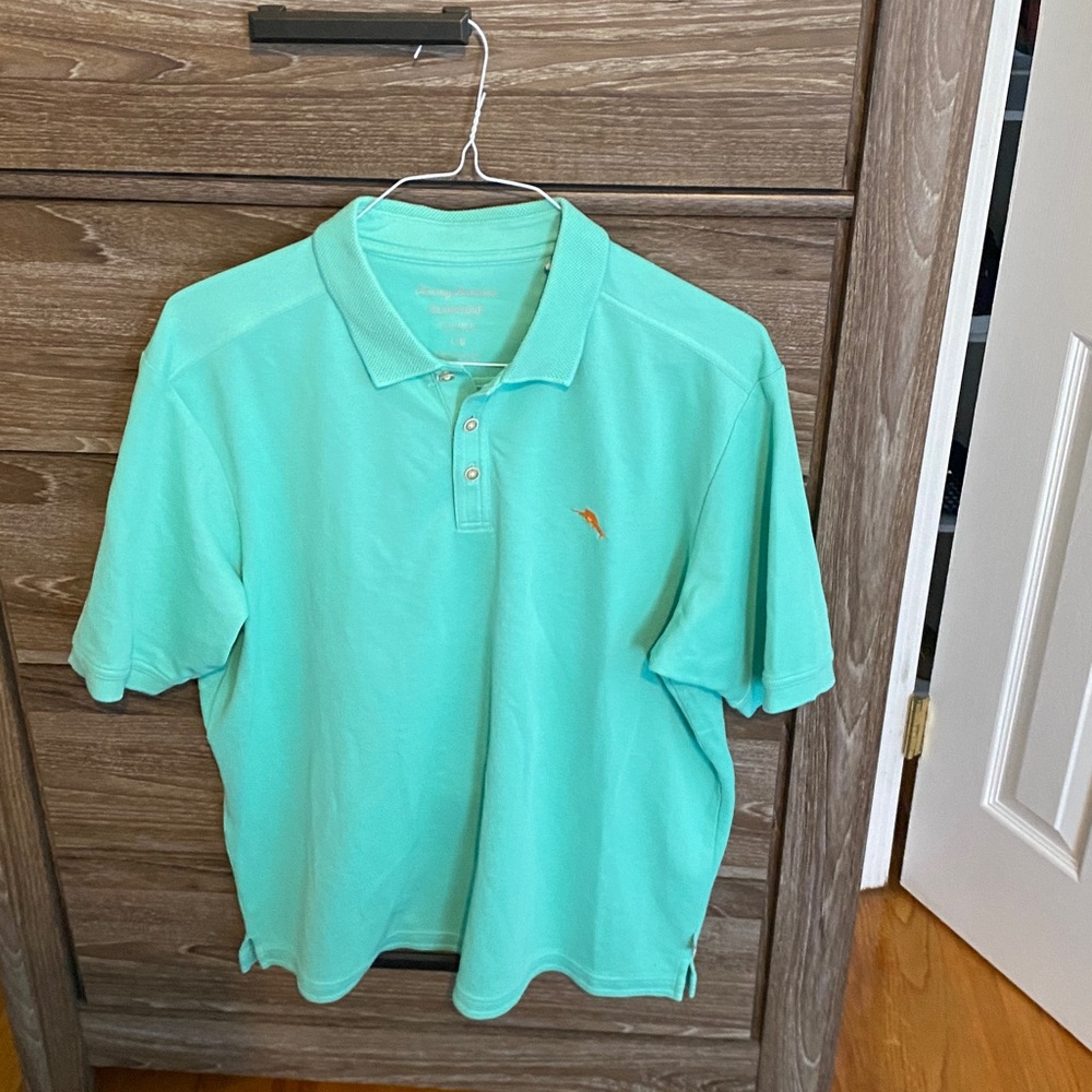 Tommy Bahama IslandZone Supima Polo in Aqua